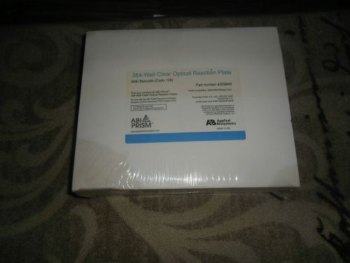 1 Box of 50 Applied Biosystems 384-Well Clear Optical Reaction Plate 4309849