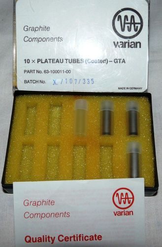 Pyrolytic graphite coated plateau tubes f/ varian graphite furnace #63-100011-00 for sale