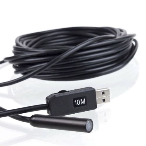 10M USB Waterproof Endoscope Borescope Snake Inspection Tube Pipe Camera FO