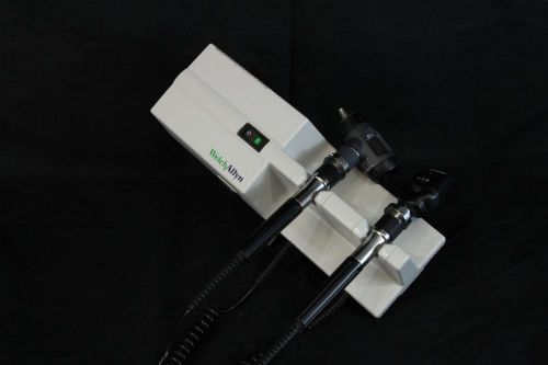 WELCH ALLYN SERIES 767 WALL TRANSFORMER OTOSCOPE W/ HEADS 1266