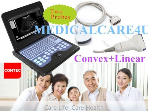 CONTEC,NEW,Laptop Ultrasound Scanner,CMS600P2,Convex Probe PLUS Linear Probe