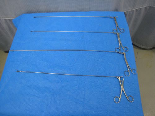 Lot of 3 Pilling And 1 V. Mueller Stainless Forceps BB1, FF6, JJ4