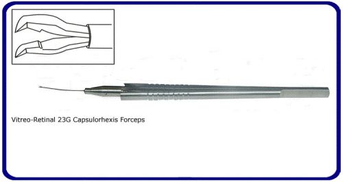 SS Capsulorrhexis vitreous forceps 23Gauge Ophthalmic  Surgical Instruments