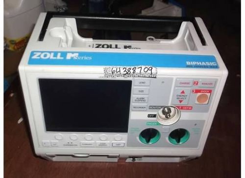 Zoll M Series BIPHASIC defib, pacing, 12 lead, NIBP, ECG, Masimo SPO2, Bluetooth