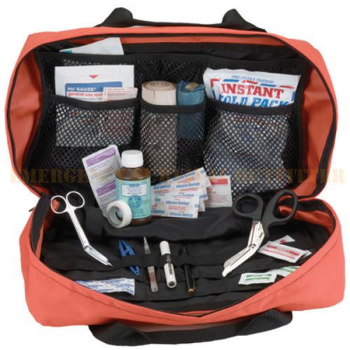 ORANGE EMS EMT Medic Medical Cordura Nylon TRAUMA BAG