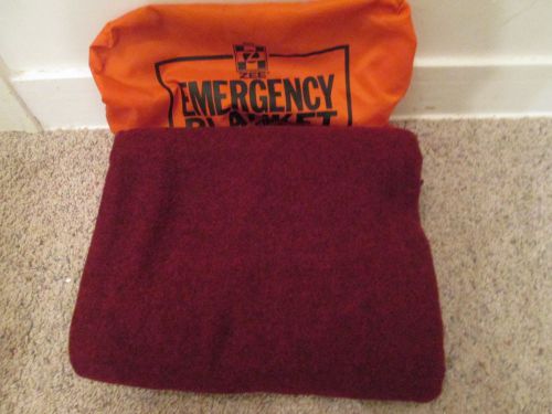 Zee Survival Emergency Blanket Reprocessed Wool 62 by 84 New