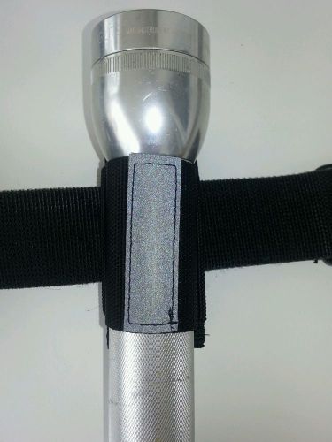 Ems, emt, paramedic, security d-day flaslight holder silver reflective for sale