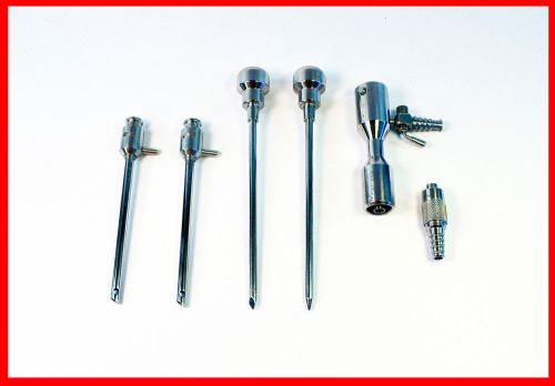 Dyonics smith nephew 4.5mm arthroscopic 6pc operative cannula trocar set #3709 for sale