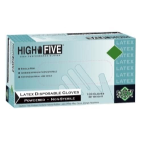 Micro flex l493 high five lightly powdered industrial grade latex gloves, large for sale