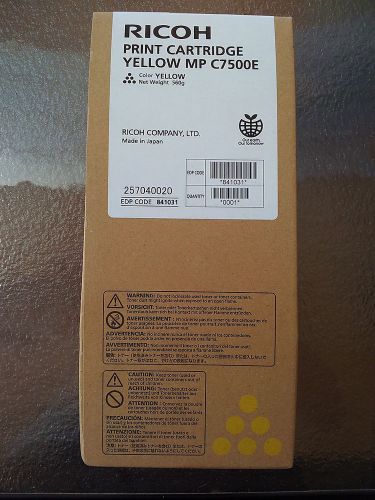 Ricoh toner cartridge C7500E Yellow