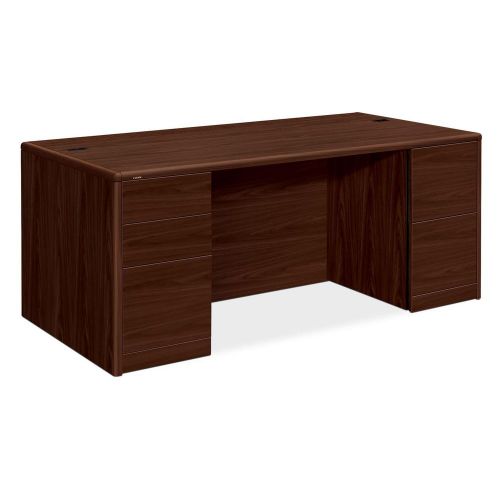 The Hon Company HON10799NN 10700 Series Mahogany Laminate Desking