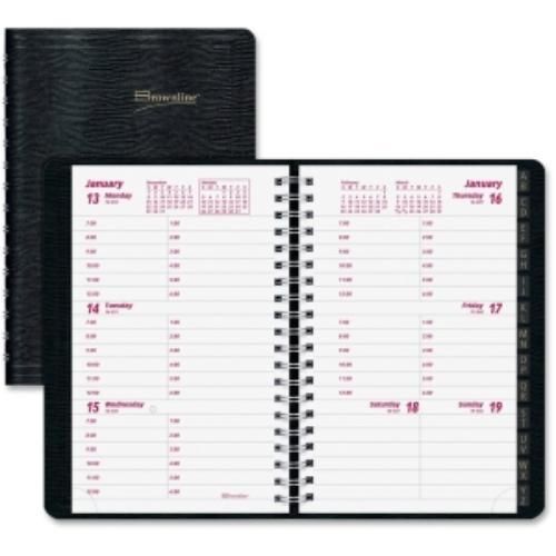 Brownline Telephone/address Weekly Planner - Weekly, Daily - 3.50&#034; X (cb100jblk)