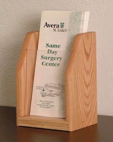 Brochure Display - Single - Light Oak