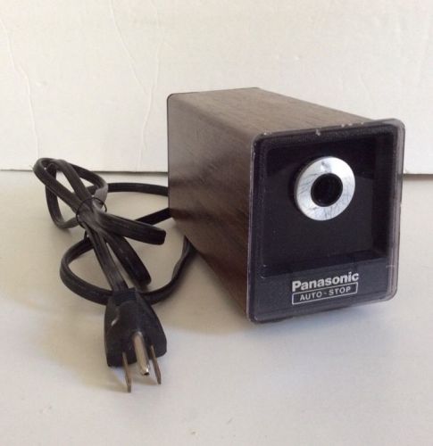 Vintage Panasonic Auto Stop Matsushita Electric Pencil Sharpener KP-77