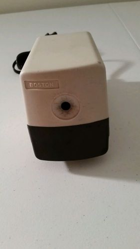 EUC Boston Model 19 Electric Pencil Sharpener Cream Gray Black Works Great