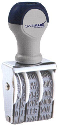U.s. stamp &amp; sign rubber date stamp - date stamp - 4 bands - gray (rd010) for sale