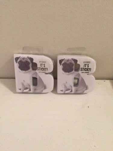 Pug Sticky Notes Letter B