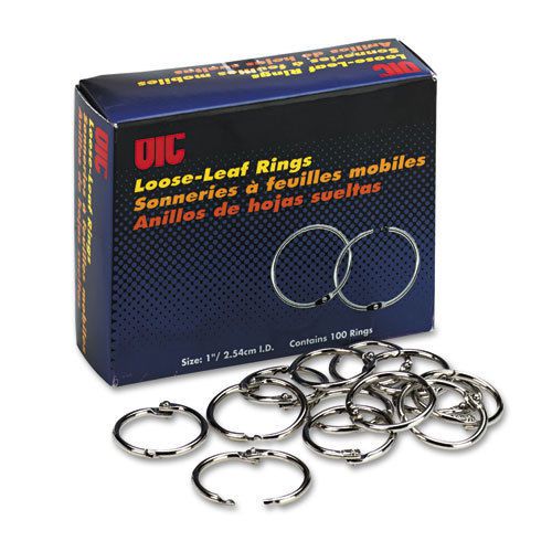 Officemate Book Rings, 1&#034;, 100/Box