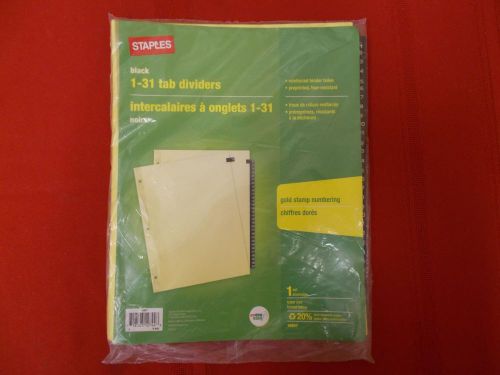 Staples 1-31 Tab Dividers