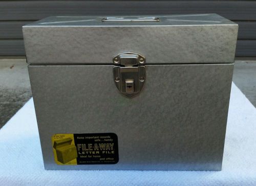 Vintage File a way tin box no key