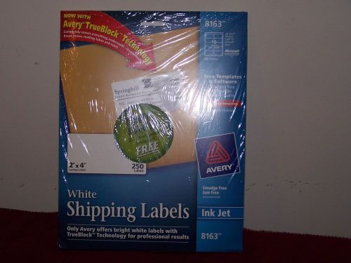 Avery labeles - 8163 - ink jet - twin pack - 500 labels+ 25 sheet pack free for sale