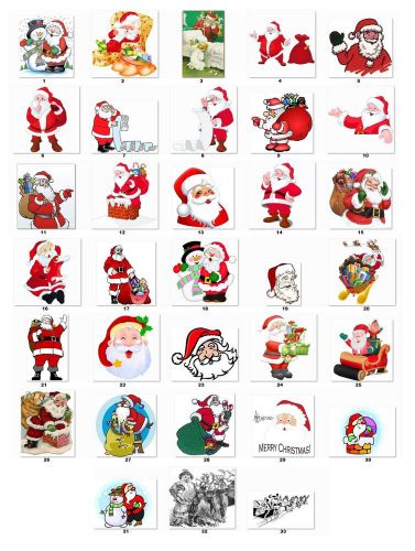 30 Personalized Return Address Christmas Santa Labels (cs1) Buy 3 get 1 free