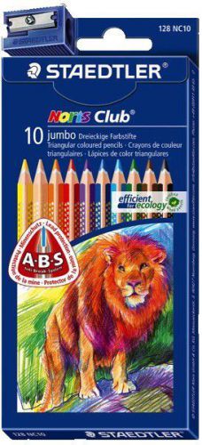 Staedtler Noris Club 1284 Triangular Jumbo Colored Pencil, 61 SET8