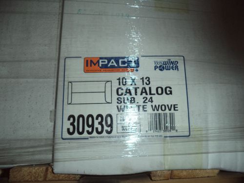 IMPACT ENVELOPES WHITE WOVE   10X13 OPEN END  500 /CTN