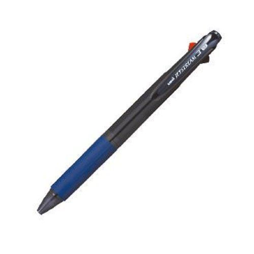 Uni Jetstream 3 Color Ballpoint Multi Pen - 0.7 mm - Transparent Navy Body