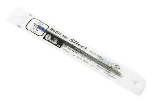 PENTEL SLICCI GEL INK PEN REFILL 0.3mm ( 7 black refills)