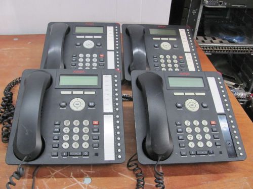 Lot of 4 Avaya 1616 IP Telephone 700415565 1616D01A-003 Phone Black