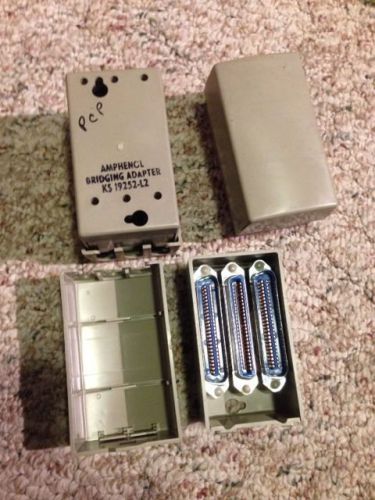 AMPHENOL BRIDGING ADAPTER KS 19252-L2 TELEPHONE SYSTEM COMPONENTS Set Of 4