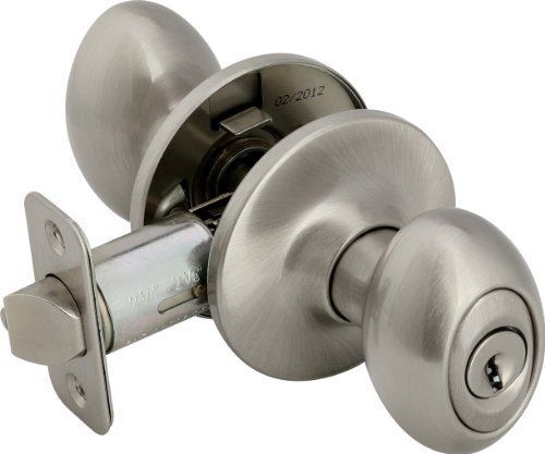 Legend 930122 egg style front door knob entry lockset  us15 satin nickel finish for sale