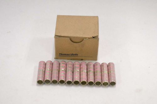 Lot 11 thomas&amp;betts 54809 copper splice long barrel cable connector b338164 for sale