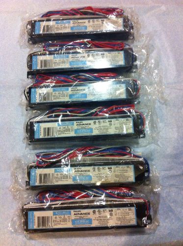 PHILIPS ADVANCE CENTIUM ICN-2P60-SC (2) F96T12 (LOT OF 6)