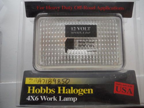 2 -  HOBBS HALOGEN 4 X 6 HEAVY DUTY WORK LIGHTS - PAIR