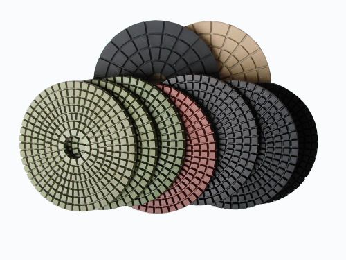 4&#034;  Premium Quality Wet Diamond Polishing Pad/Pads set (German Resin )