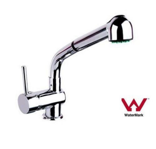 New Round Cylinder WELS Bathroom Basin Sink Pull Out Flick Mixer Tap Faucet