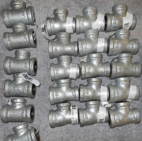 21 Piece Wholesale Lot of  Steel Reducing Tee&#039;s.