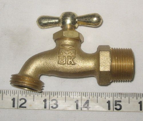 Muller BK 3/4&#034; MIP/MNPT Hose Bibb Multi-Turn Garden Hose Brass Valve