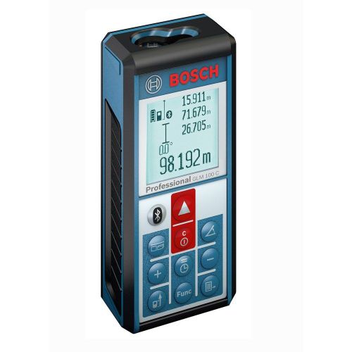 Bosch GLM 100 C Bluetooth Li-Ion Laser Distance and Angle Measurer +Express Ship