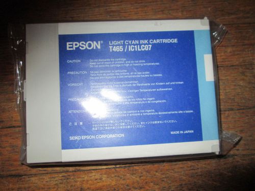 New Genuine Epson Stylus Pro 7000 Light Cyan Ink T465 - Expired 2012