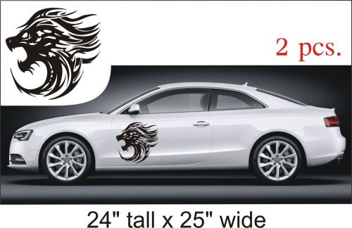 Roar lion hood funny car vinyl sticker decal truck fd122 for sale