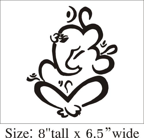 2X Om Aum Lord Ganesh Ji Hinduism Car Vinyl Sticker Truck Laptop-1449