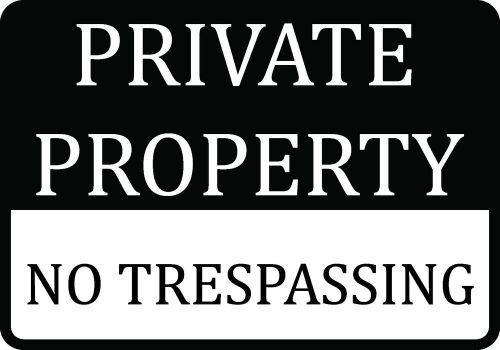 Signs Private Property No Trespassing Keep People Out Farm Land Business Sign