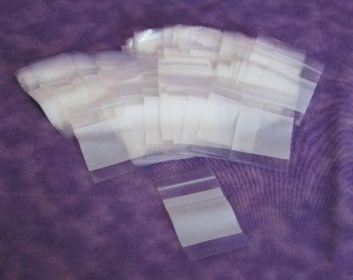 Self Locking 2x3 inch 2mil Plastic Storage Bags W/Wht 100 Qty