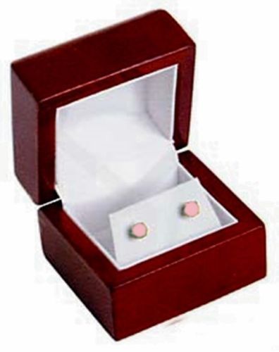 2 Rosewood Earring Jewelry Display Gift Boxes