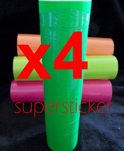 40 roll x 500 tags labels refill for price gun green for sale