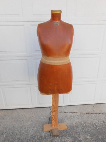 ANTIQUE VINTAGE DRESS FORM J R BAUMANS NY MODEL 1940 42 MANNEQUIN