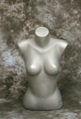 33&#034;24&#034;32&#034;  FEMALE 1/2 TORSO MANNEQUIN GREY #5010